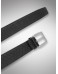 Классический ремень из натуральной кожи питона черного цвета